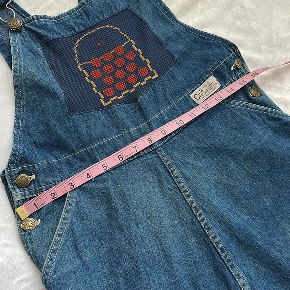 Osh Kosh Vintage Rare Women’s Embroidery Denim Overalls Farmcore Casual Dress 11 - Picture 7 of 13